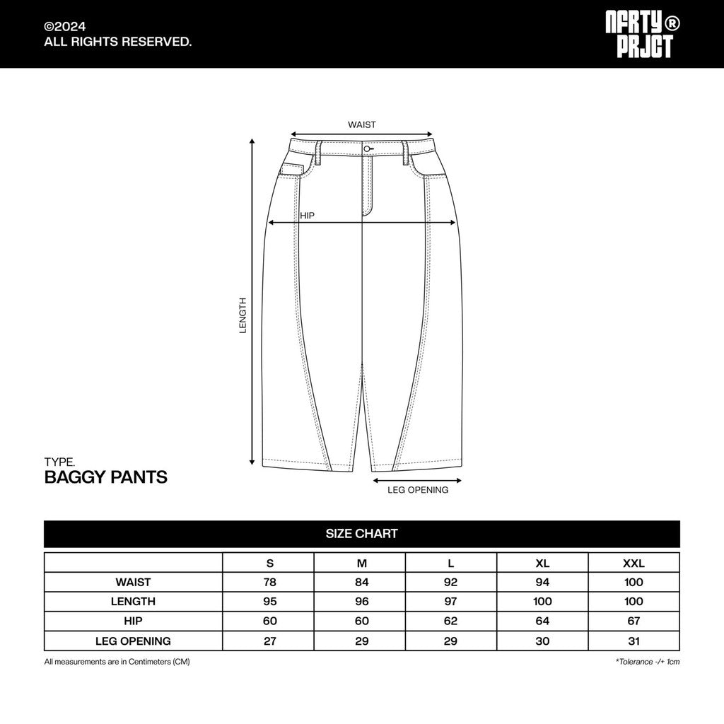 Noforty Project Long Baggy Jeans Pants Curvy Medium Blue