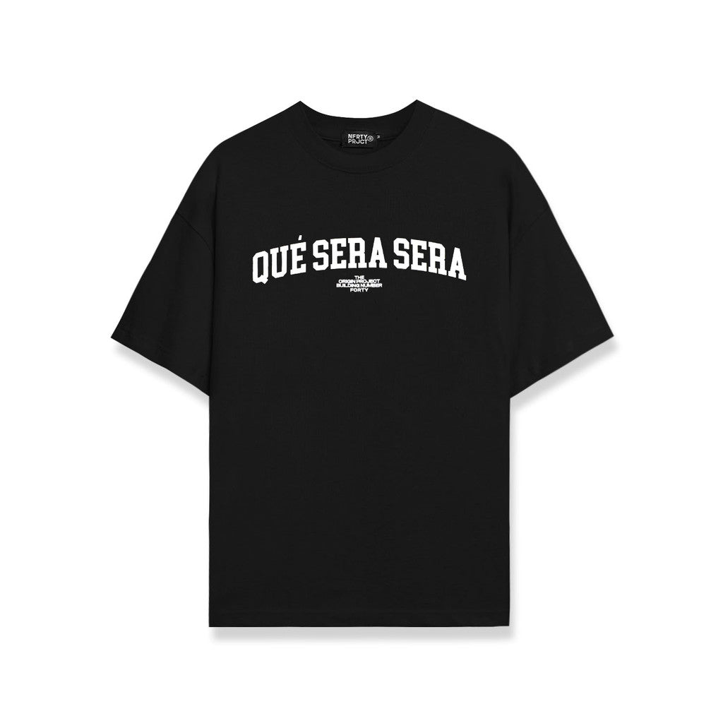 Noforty Project Oversize Tshirt Que Sera Black
