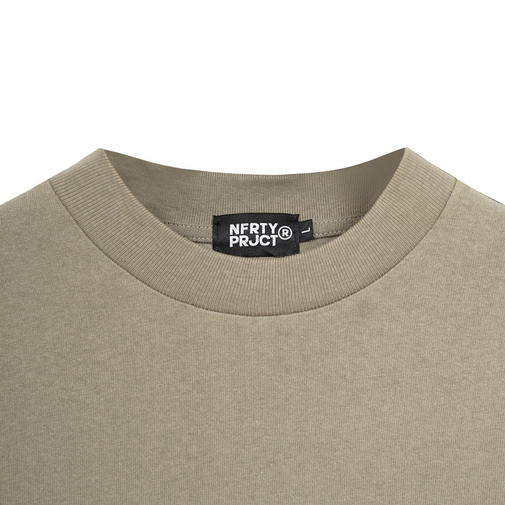 Noforty Project Oversize Long Sleeve Layer Tees Freid Olive