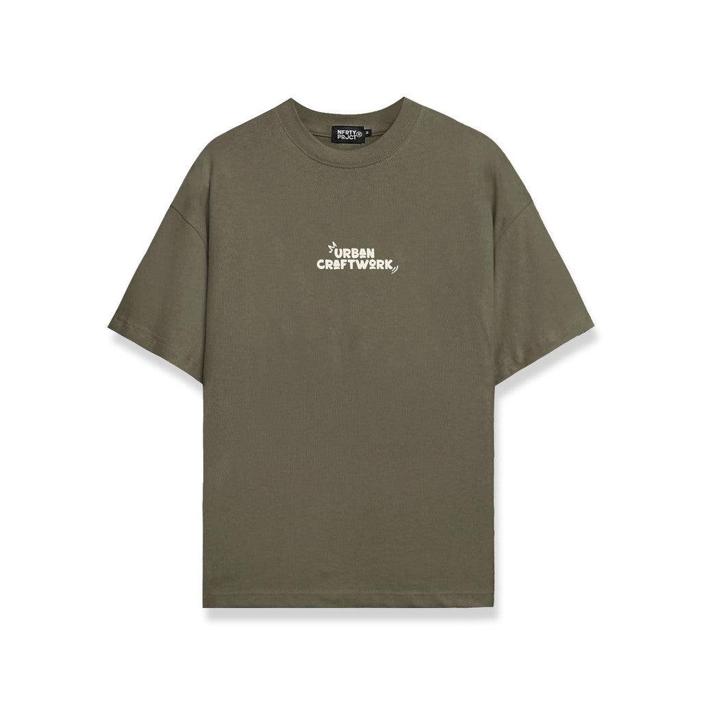 Noforty Project Oversize Tshirt Human Green