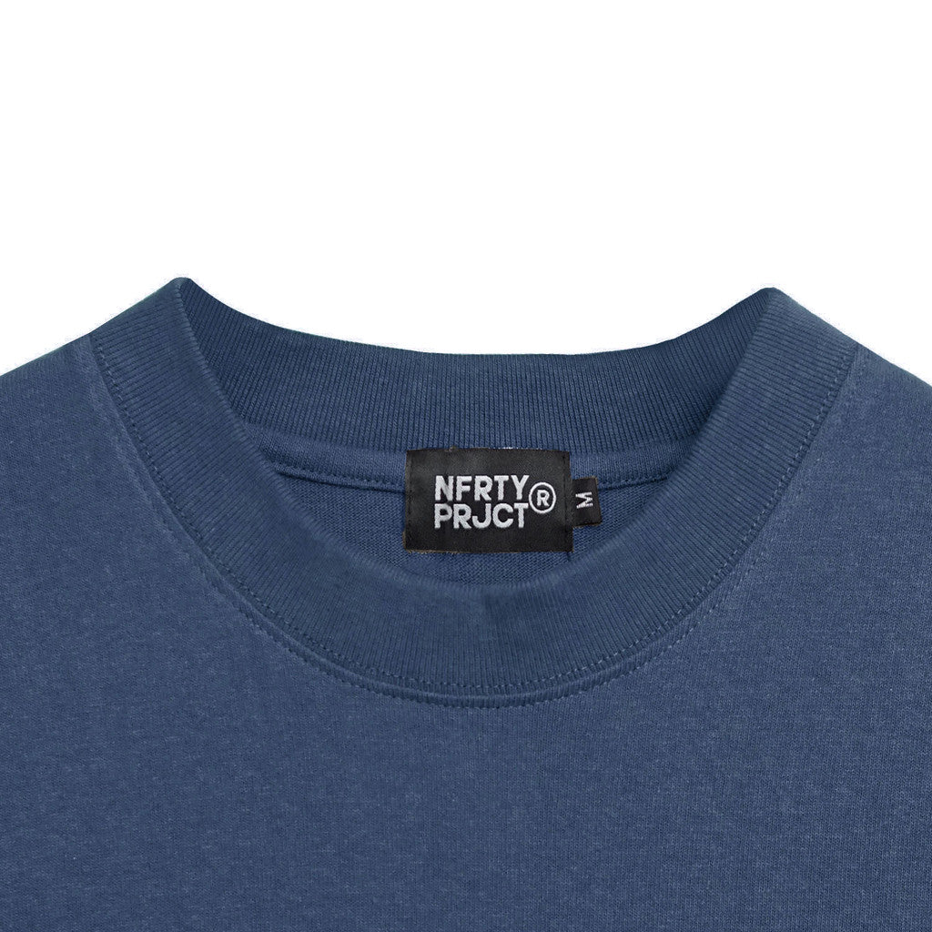 Noforty Project Oversize Tshirt Human Blue