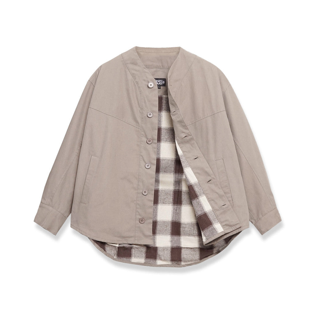 Noforty Project Oversize Jacket Kagawa Light Brown