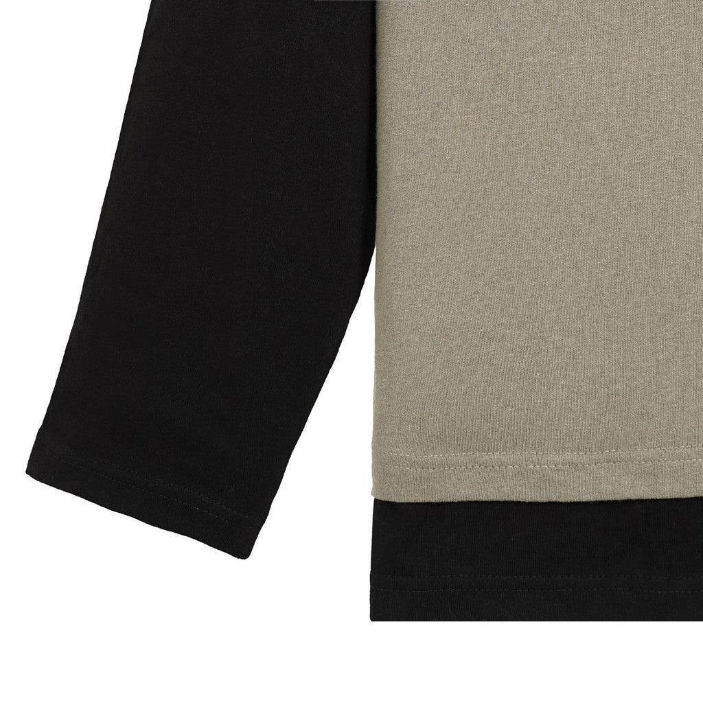 Noforty Project Oversize Long Sleeve Layer Tees Freid Olive