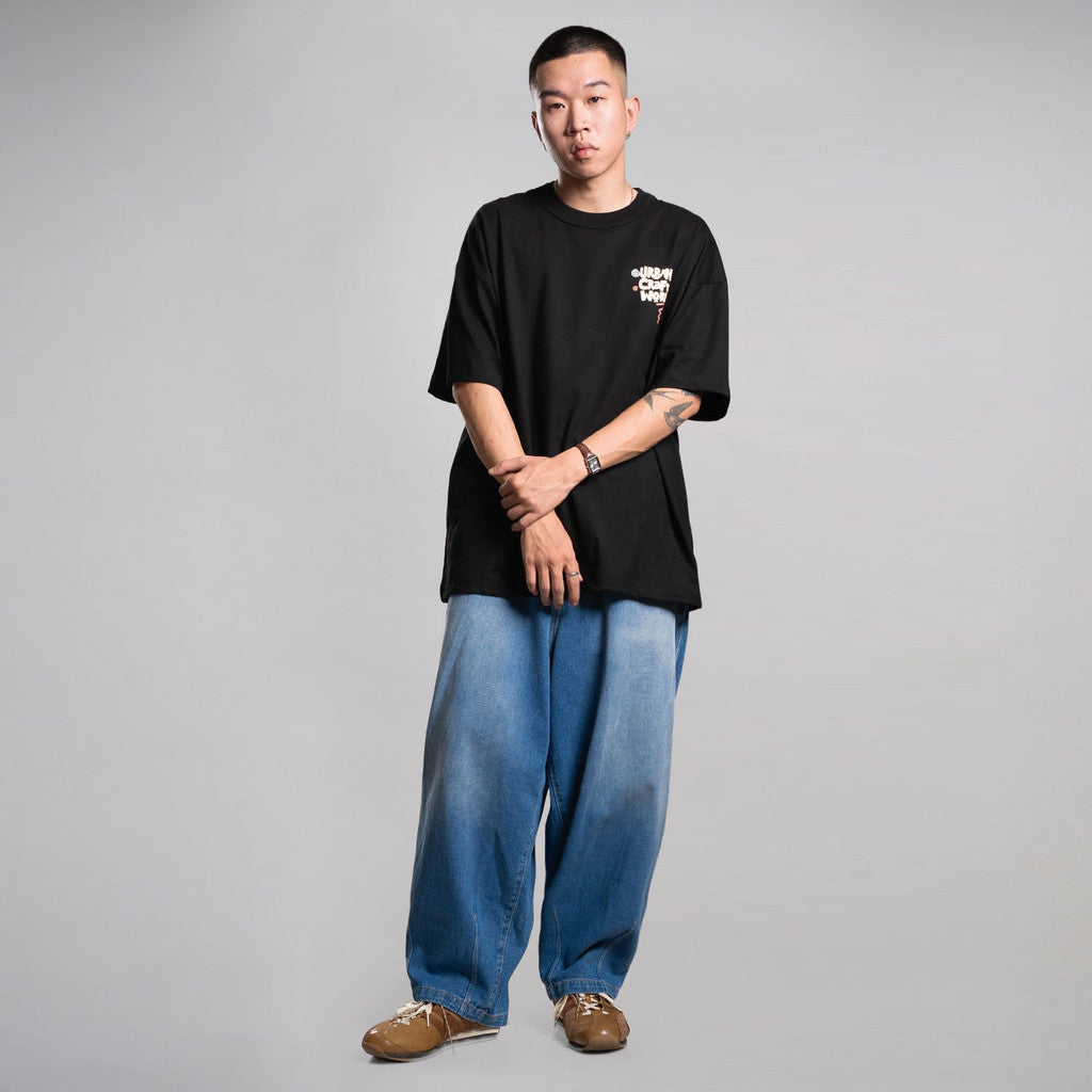 Noforty Project Baloon Denim Pants Saigon Medium Blue