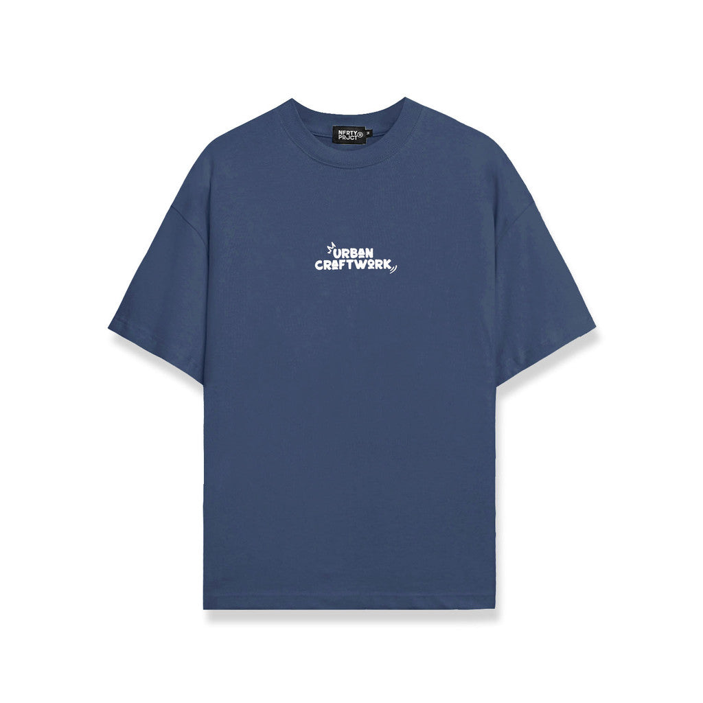 Noforty Project Oversize Tshirt Human Blue