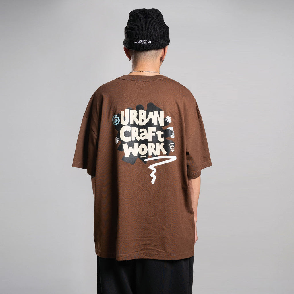 Noforty Project Oversize Tshirt Swill Brown