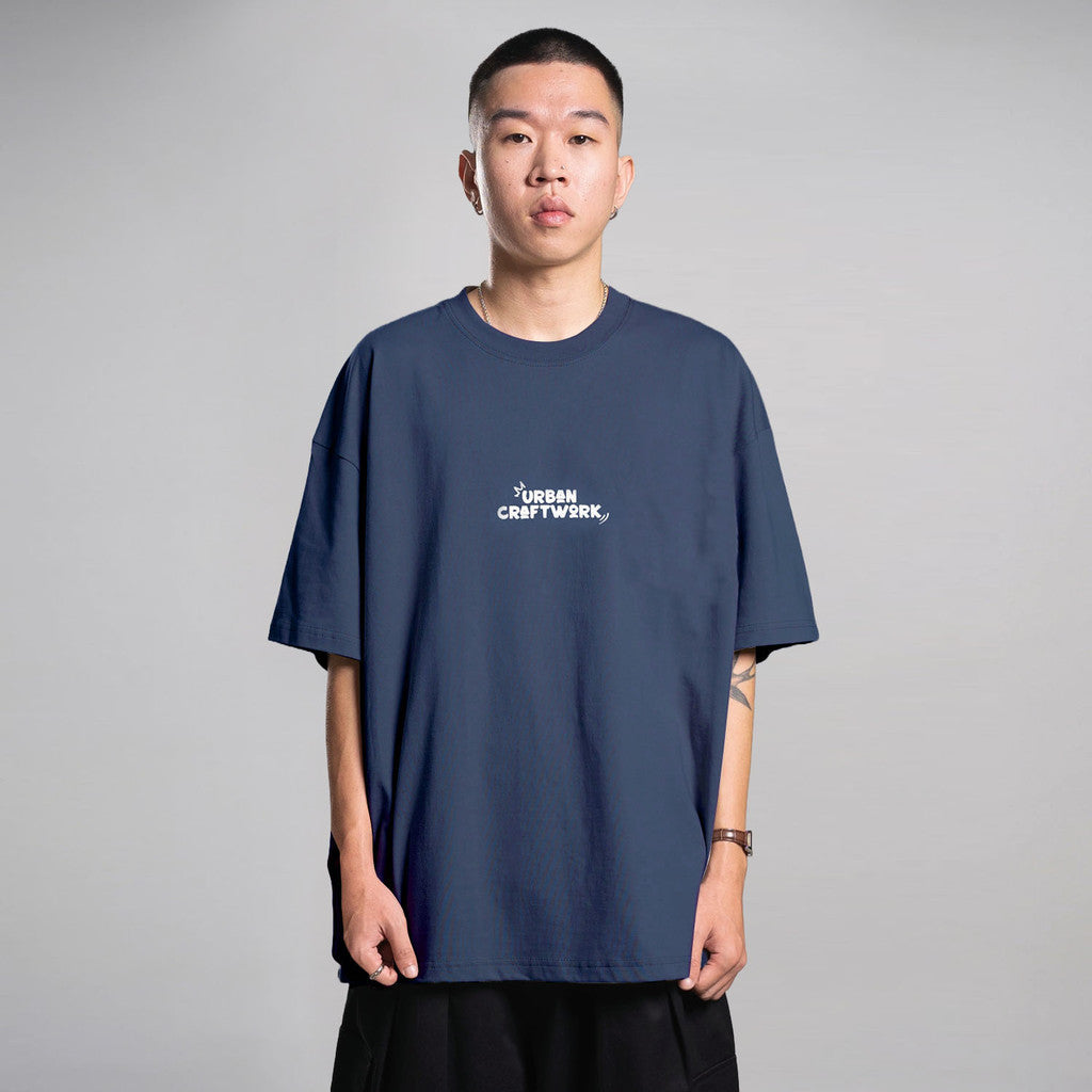 Noforty Project Oversize Tshirt Human Blue
