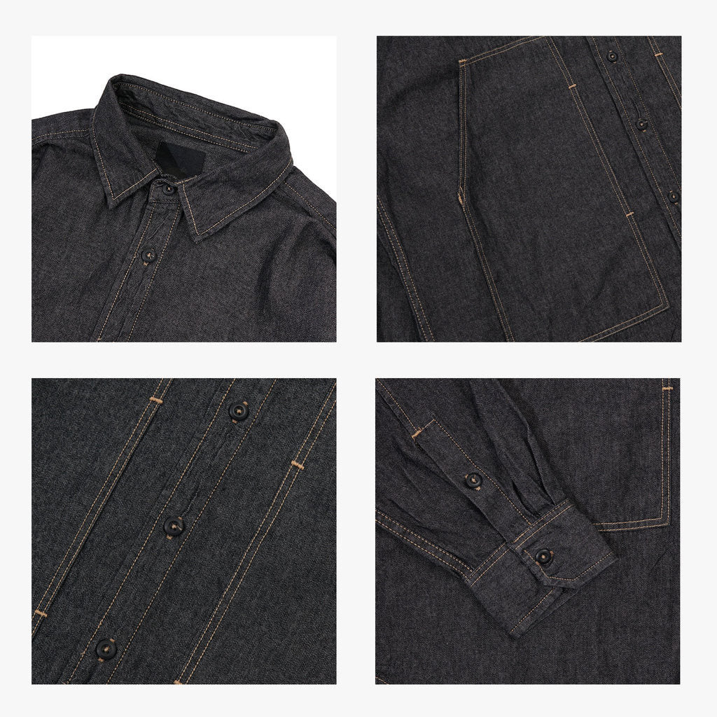 Noforty Project Oversize Denim Long Shirt Jutsu Black