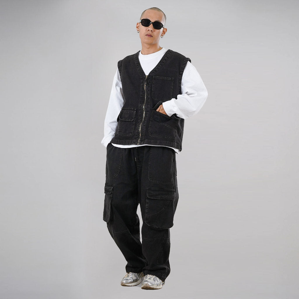 Noforty Project Baggy Cargo Long Pants Hamford Black