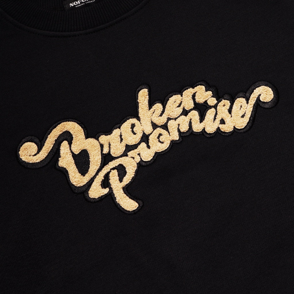 Noforty Sweater Crewneck Broken Promise Black