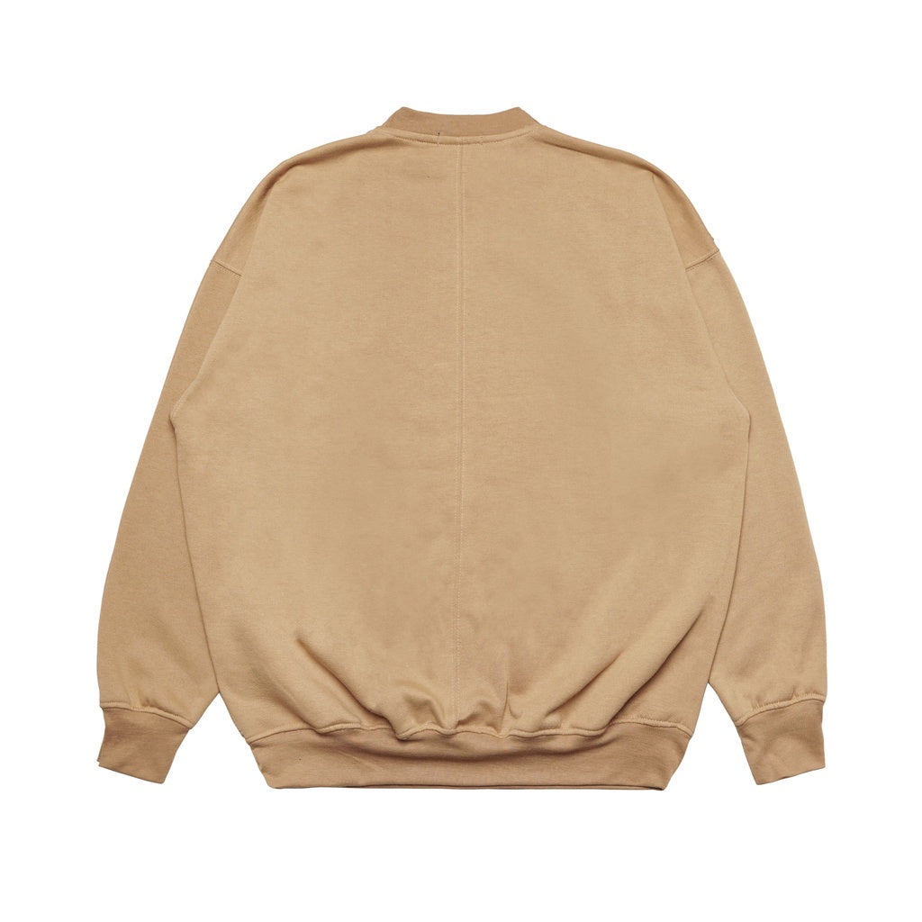 Noforty Sweater Crewneck Oversize Country Light Brown