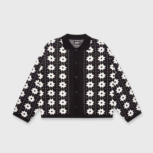 BOWLER LOOSE KNIT CARDIGAN BLACK