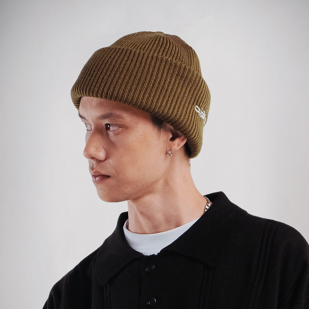 Noforty Project Beanie Hat Tuckle Brown