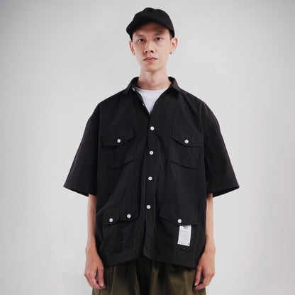 Noforty Project Oversize Short Shirt Ginza Black