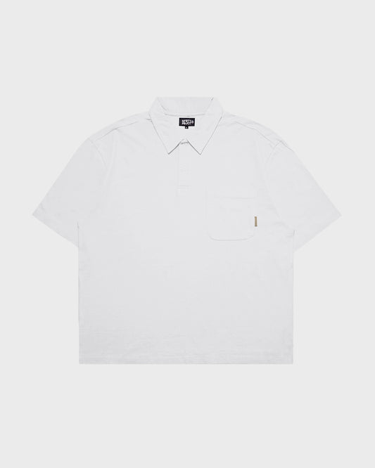 NOFORTY OVERSIZE POLOSHIRT 16s NORI white