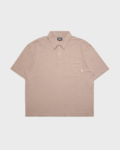 NOFORTY OVERSIZE POLOSHIRT 16s NORI brown