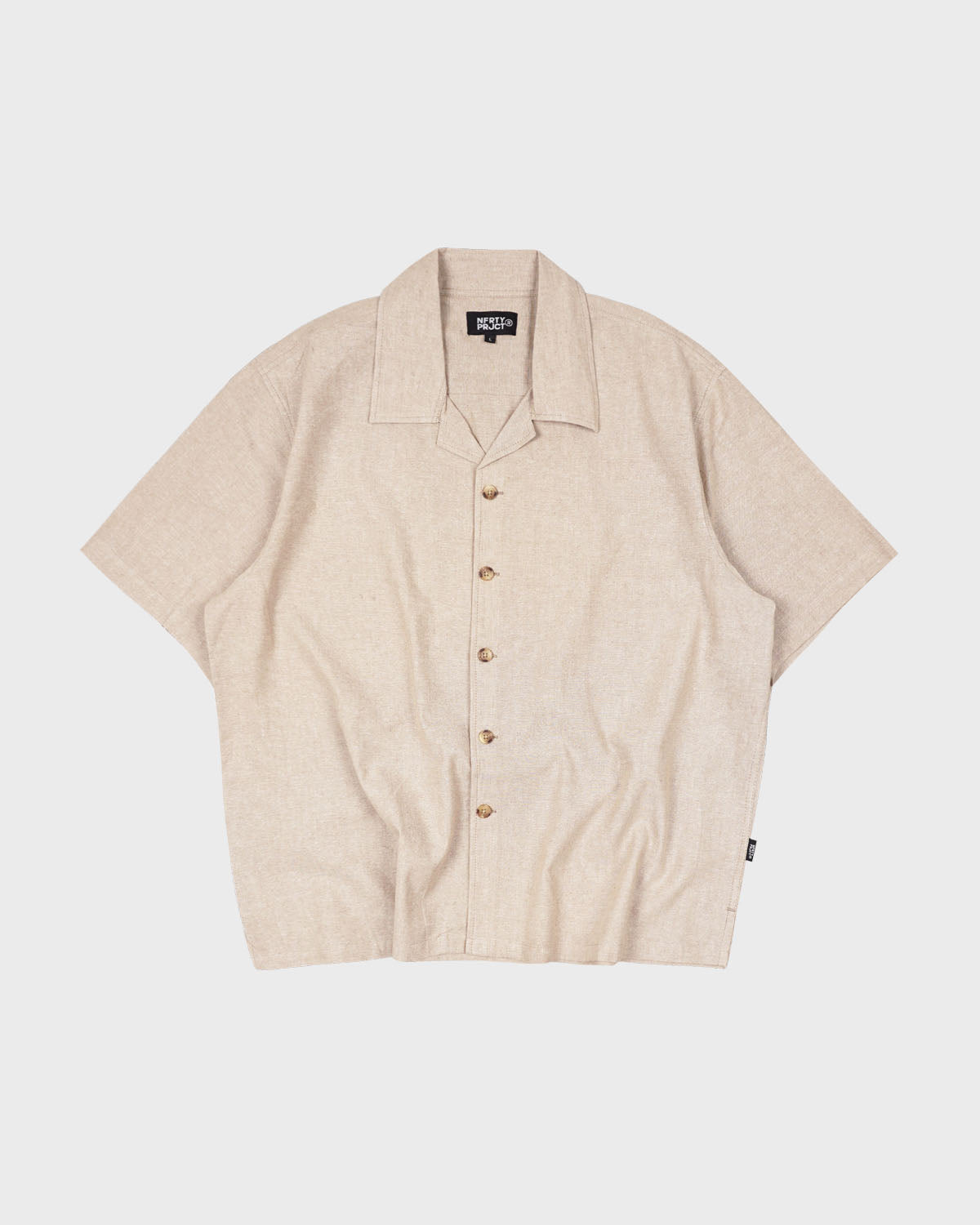 Noforty Oversize Shirt Linen Zumi Khaki