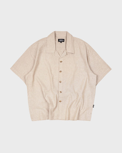 Noforty Oversize Shirt Linen Zumi Khaki