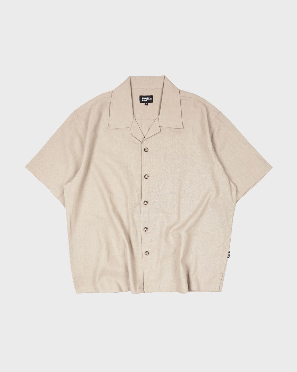 Noforty Oversize Shirt Linen Zumi Brown