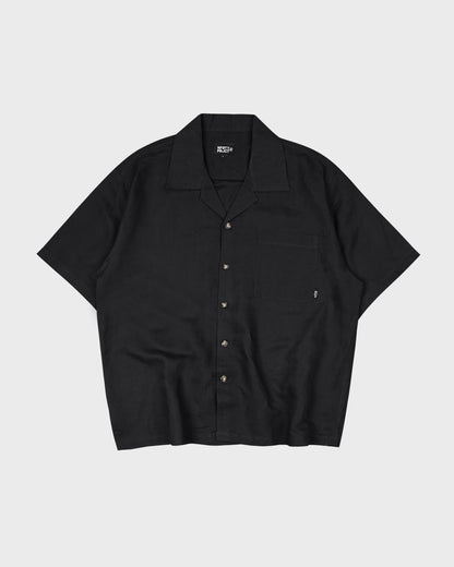 Noforty Oversize Shirt Linen Sora Black