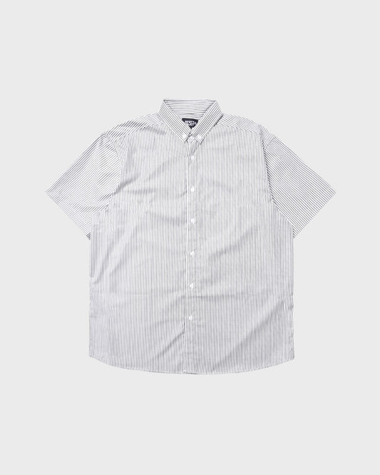 Noforty Project Oversize Shirt Stripe Pattern Gamaru Grey