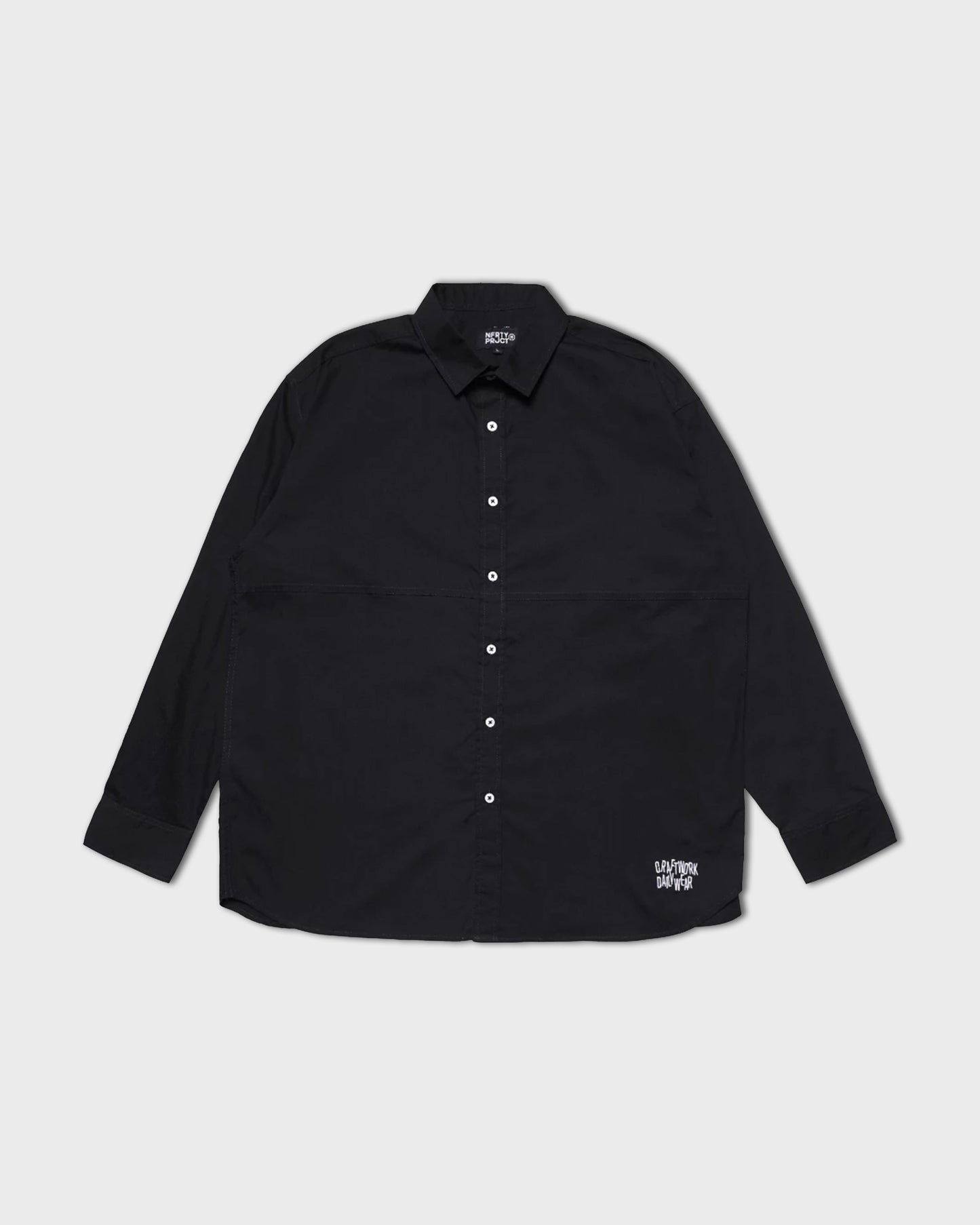 Noforty Kemeja Oversize Long Sleeve Ferde Black