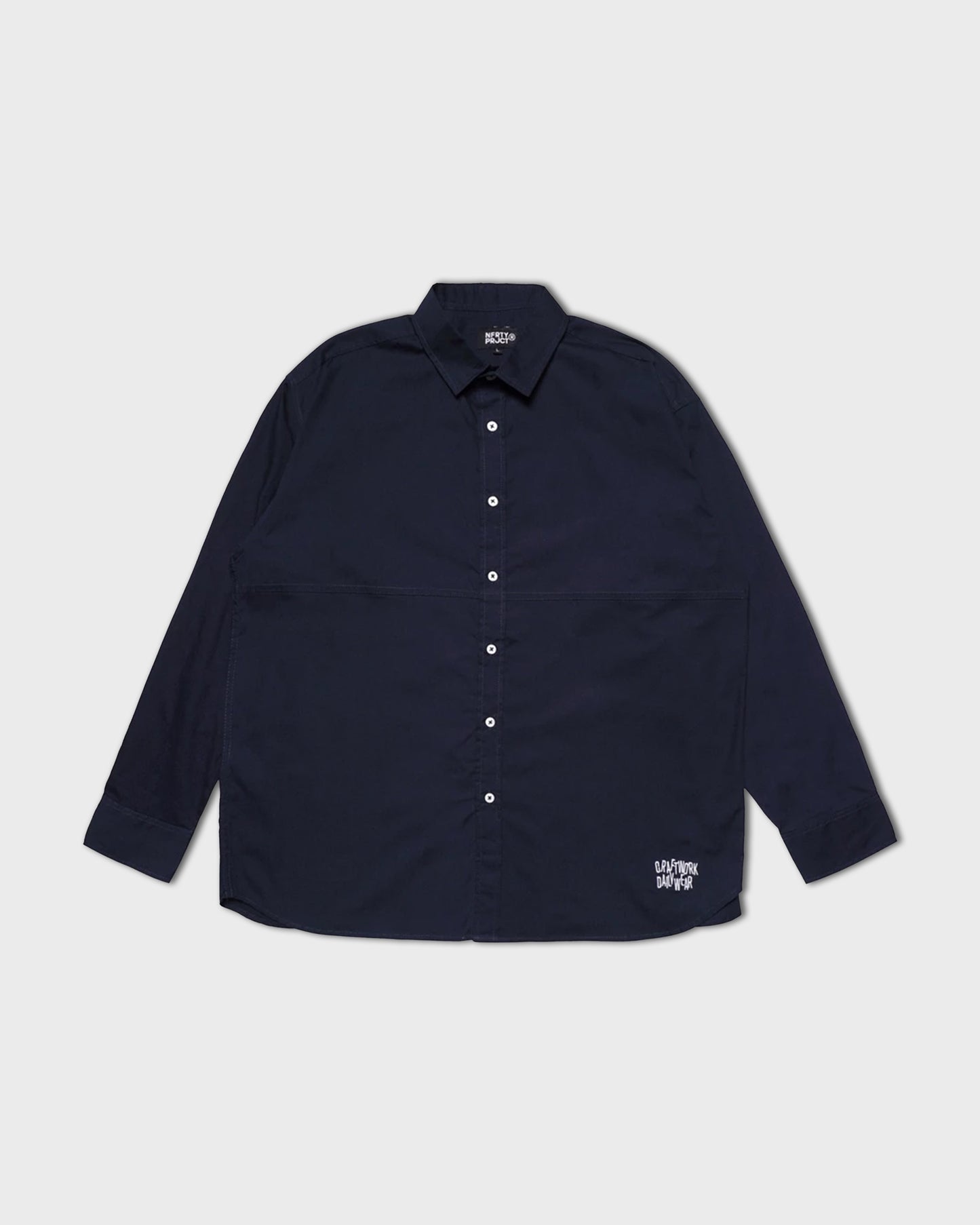 Noforty Kemeja Oversize Long Sleeve Ferde Navy