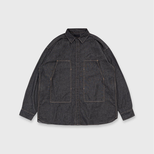Noforty Project Oversize Denim Long Shirt Jutsu Black