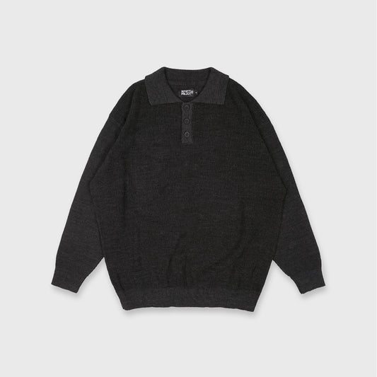 Noforty Project Loose Knit Sweater Katou Dark Grey