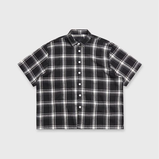 Noforty Project Boxy Oversize Short Shirt Flanel Toffin