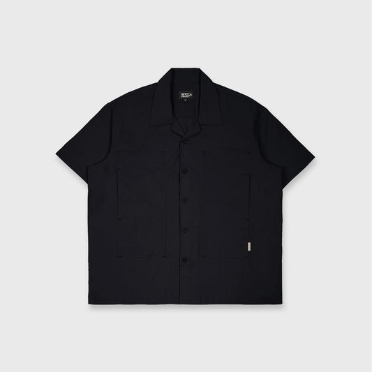 Kemeja Bowling Oversize Yaba Shirt Black