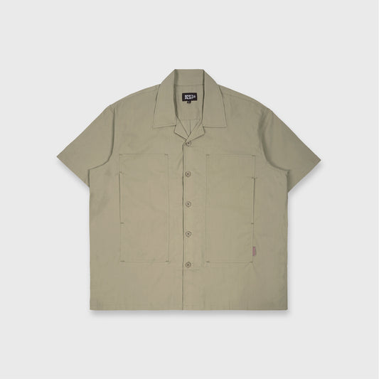 Kemeja Bowling Oversize Yaba Shirt Sage Green
