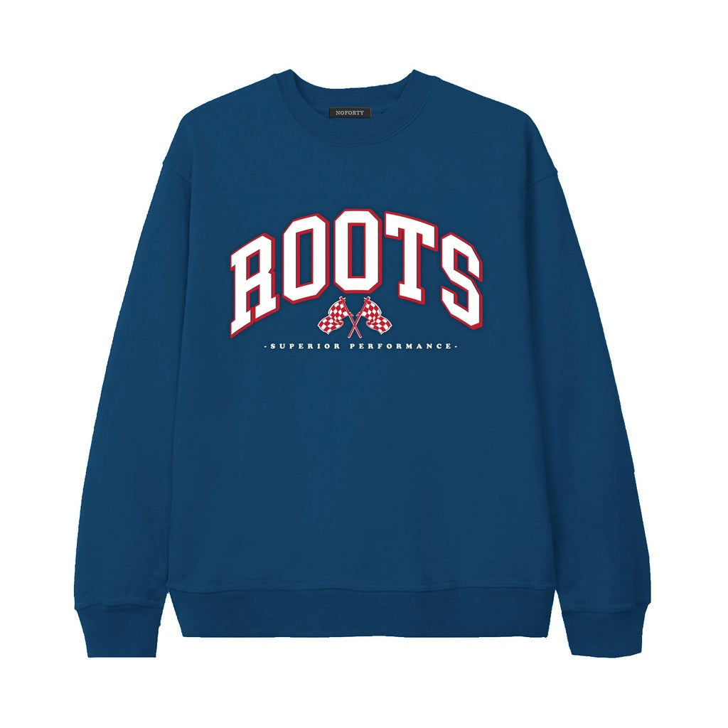 Noforty Sweater Crewneck Roots Blue