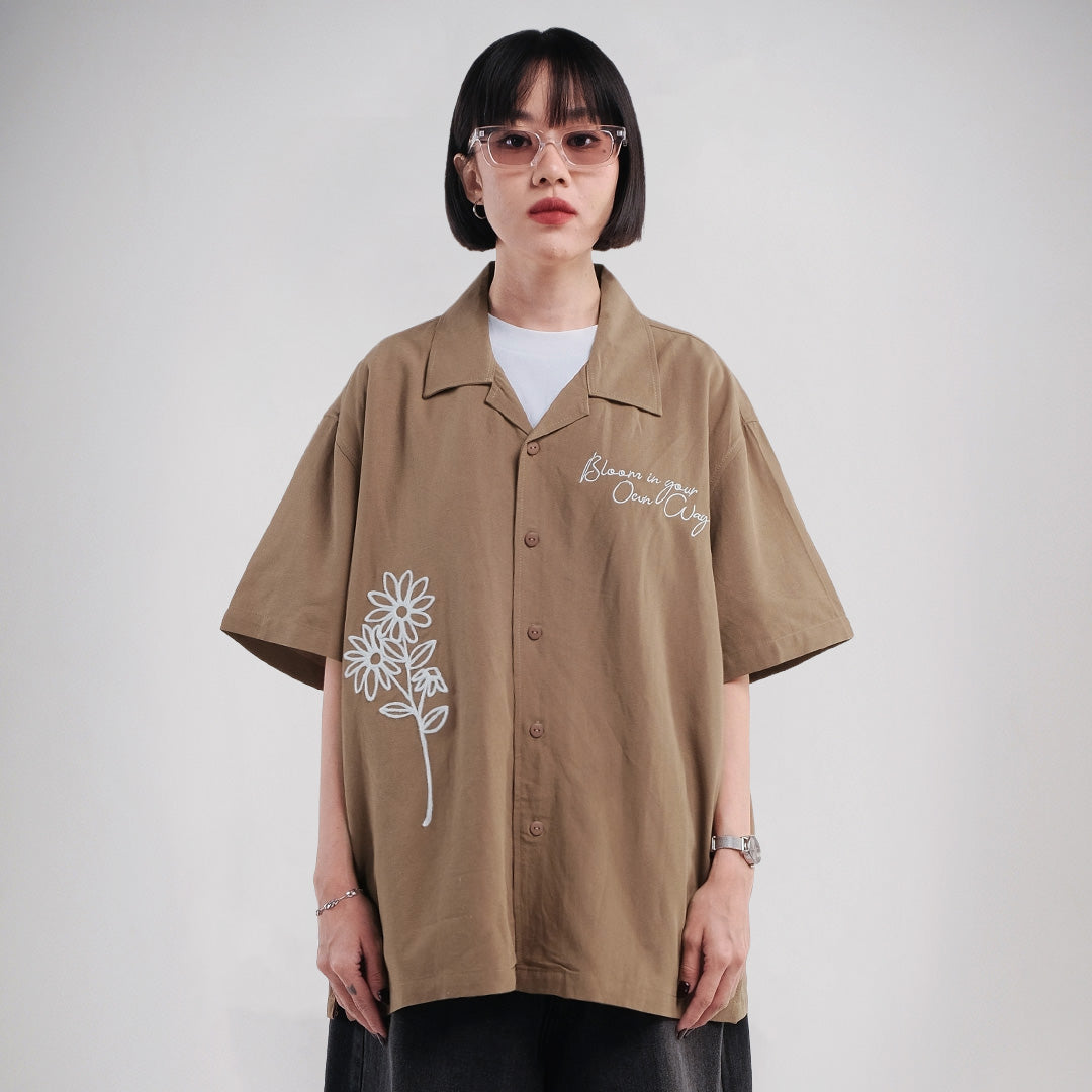 Noforty Project Oversize Short Shirt Gora Brown