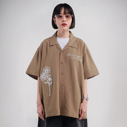 Noforty Project Oversize Short Shirt Gora Brown