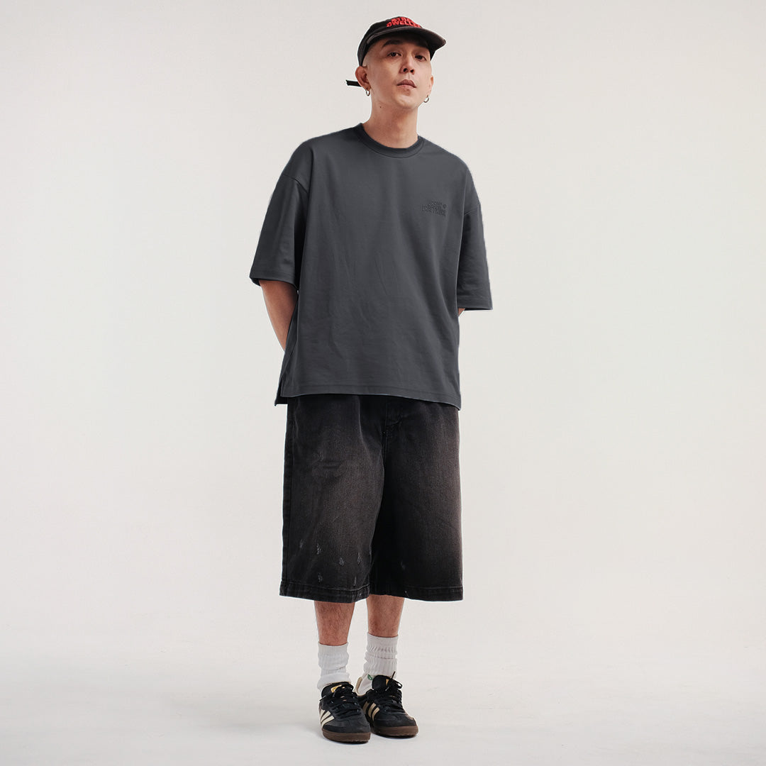 Noforty Project Oversize Tshirt Daijobu Dark Grey