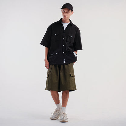 Noforty Project Oversize Short Shirt Ginza Black