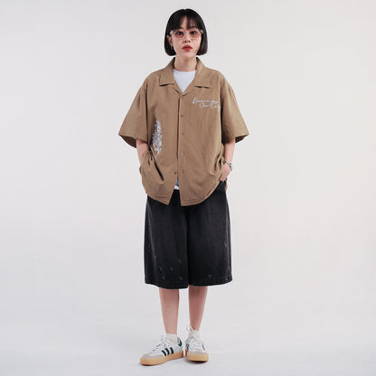 Noforty Project Oversize Short Shirt Gora Brown