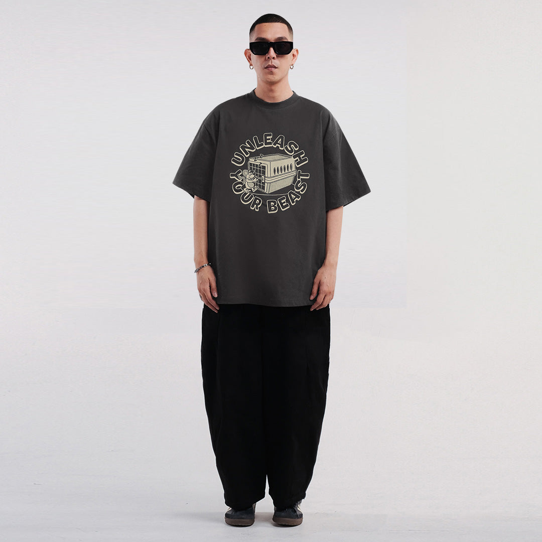 Noforty Project Oversize Tshirt Unleash Dark Grey