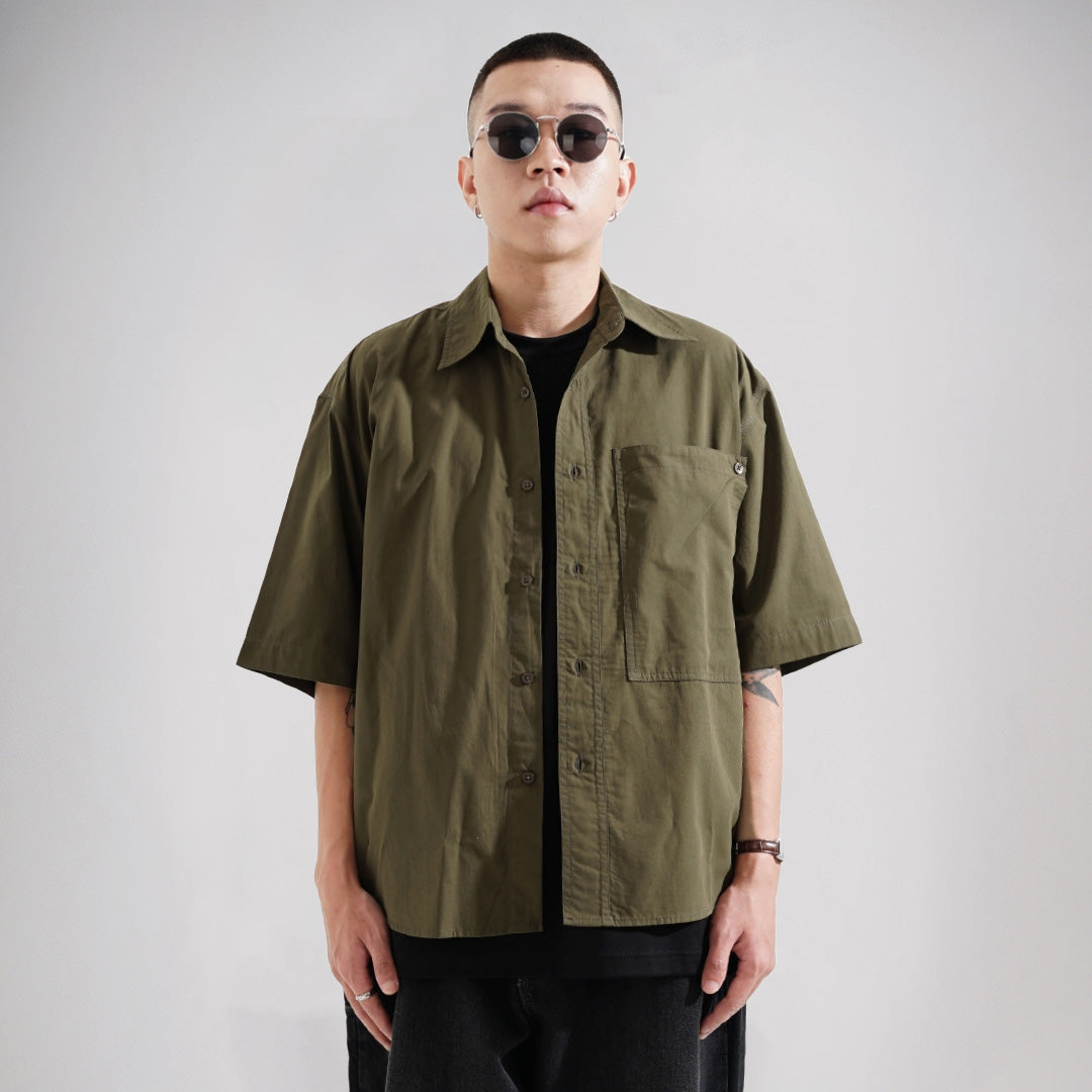 Noforty Project Oversize Short Shirt Kaza Army