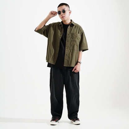 Noforty Project Oversize Short Shirt Kaza Army