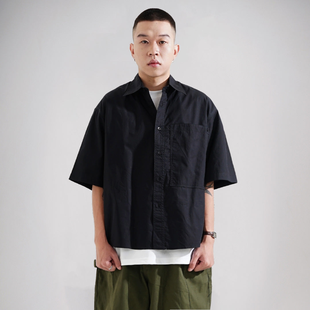 Noforty Project Oversize Short Shirt Kaza Black