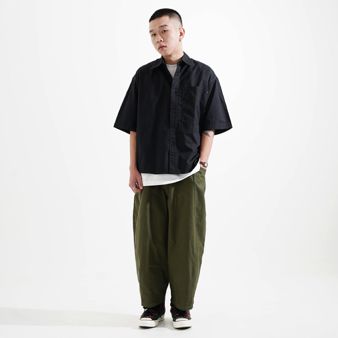 Noforty Project Oversize Short Shirt Kaza Black