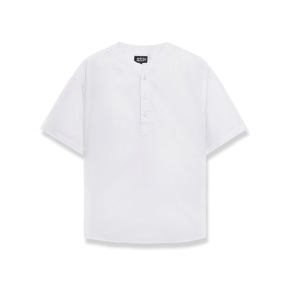 Noforty Project Kemeja Koko Oversize Short Sleeve Eden White