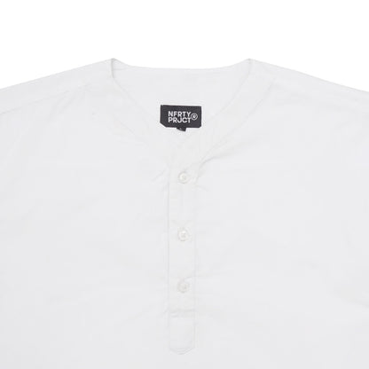 Noforty Project Kemeja Koko Oversize Short Sleeve Eden White