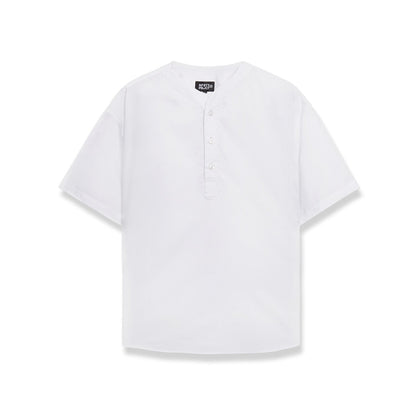 Noforty Project Kemeja Koko Oversize Short Sleeve Eden White