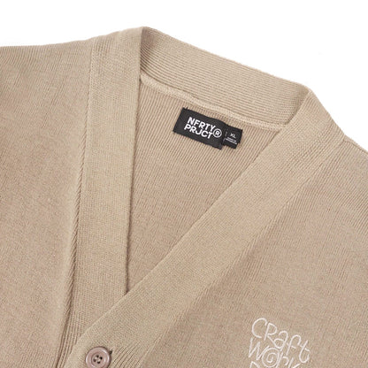 KORRY LOOSE KNIT CARDIGAN KHAKI