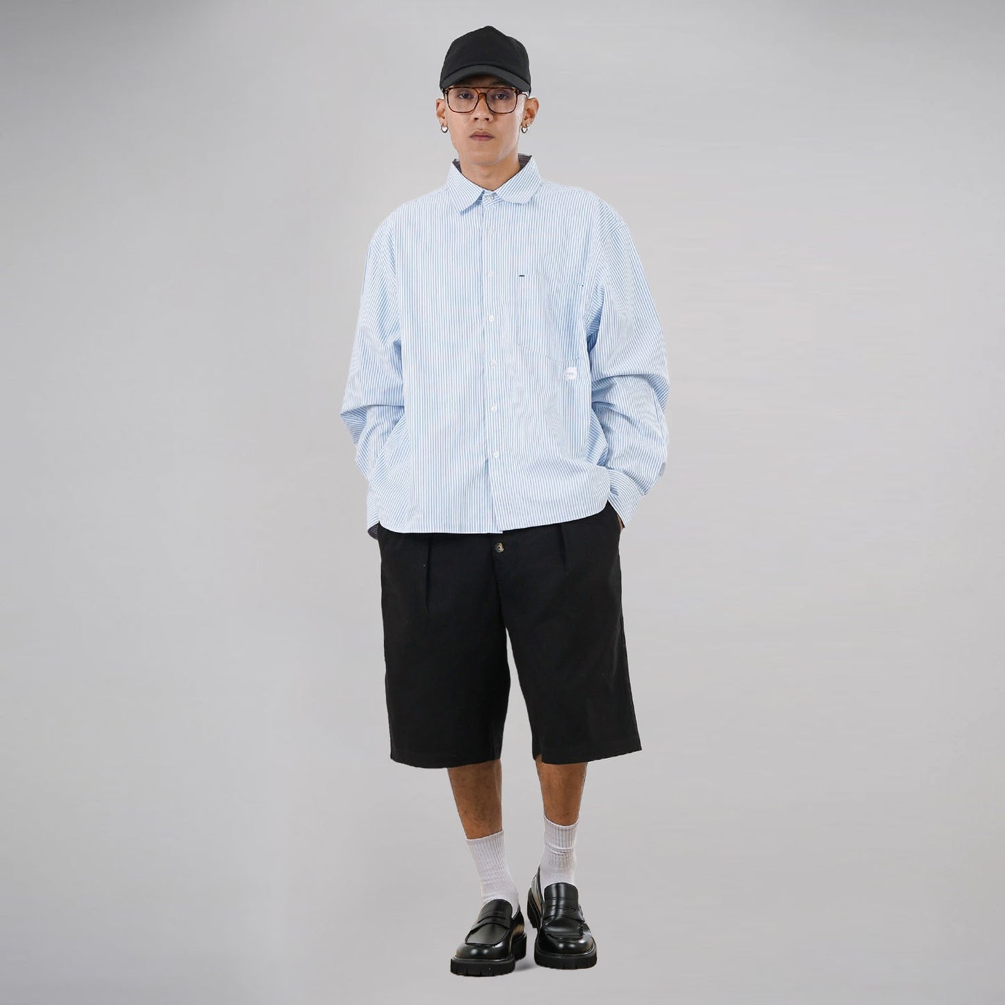 Noforty Project Oversize Stripe Long Shirt Reedem