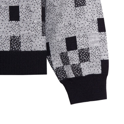 Noforty Project Oversize Knittwear Crewneck Oreo Grey