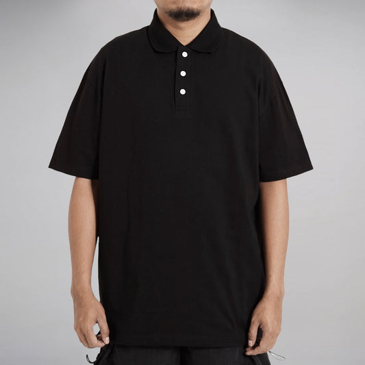 Noforty Project Oversize Short Poloshirt Surca Black